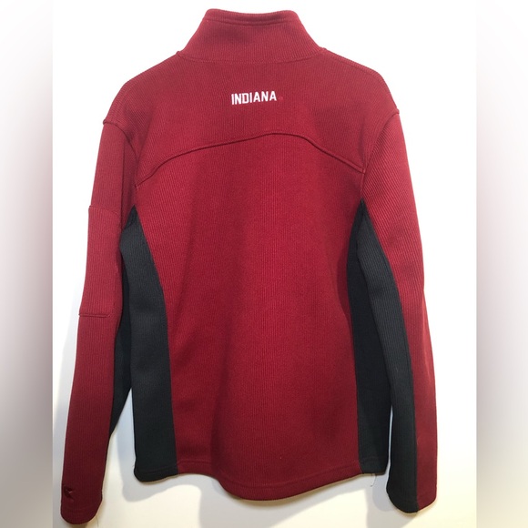 Men’s Colosseum IU Pullover Jacket, Crimson, Quarter Zip, Size M - Picture 10 of 15